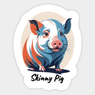 Skinny Pig Sticker